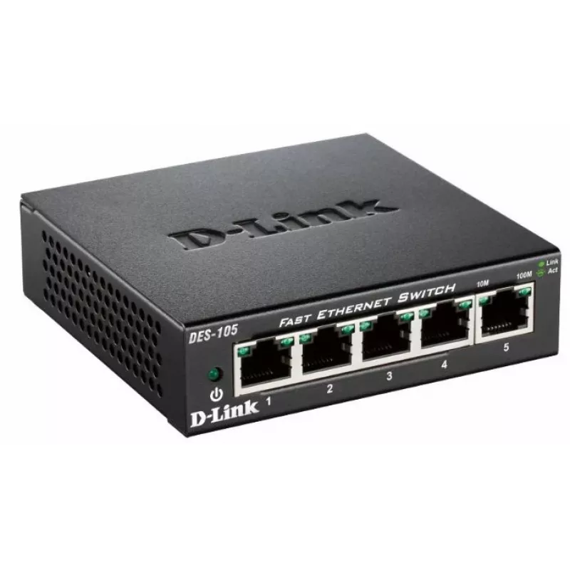 D-Link DES-105 unmanaged L2 zwart