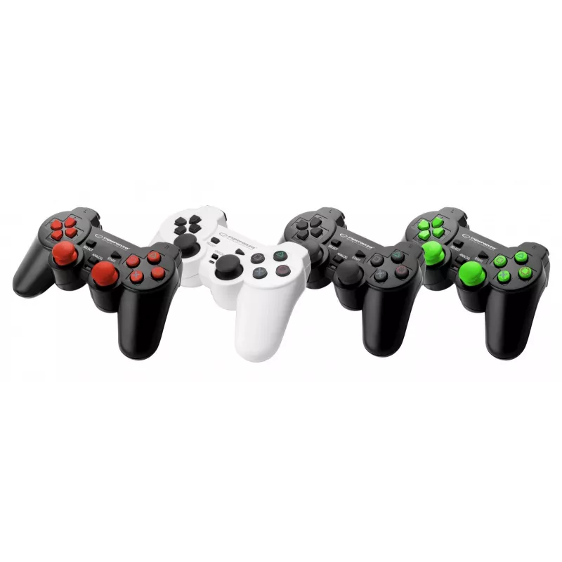 Esperanza EGG107K gaming-controller gamepad pc, PlayStation 3 analoog / digitaal USB 2.0 zwart