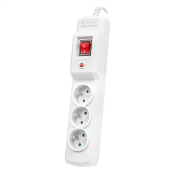 Stekkerdoos ARMAC MULTI M3 PROTECTING POWER STRIP, 3 stopcontacten, 3 m kabel, grijs