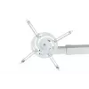 Wandbeugel AVTEK WallMount Next 1200 — staal, wit, telescopisch, 360° draaibaar, kantelbaar ±42°, max. belasting 20 kg