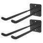 Wandgemonteerde dubbele haken set MACLEAN MC-436 – robuuste staalconstructie, voor gereedschap en opslag