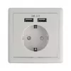 Stopcontact CEE 7/3 + USB DeLOCK 11471