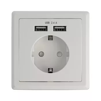 Stopcontact CEE 7/3 + USB DeLOCK 11471