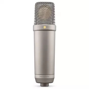 Studio-condensatormicrofoon RØDE NT1-A 5th Gen — niervormige richtingskarakteristiek, XLR/USB, 24/32-bit, tot 192 kHz, max. SPL 142 dB, zilver