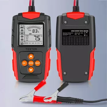 Qoltec 52484 LCD digitale batterijtester | 12V | 24V | 3Ah-200Ah