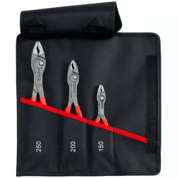 Knipex roltas TwinGrip frontgrijptangenset, 3-delig, lengtes 150/200/250 mm, rood