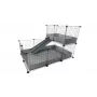 C&C modulair klein dierenverblijf één verdieping 3x2 met loft en ramp