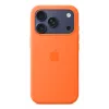 Silicone hoes Apple iPhone 17 Pro MagSafe oranje hoes