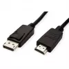 Kabel ROLINE 11445780 1 m DisplayPort naar HDMI zwart