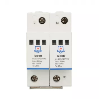 Overspanningsbeveiliging M60B2, 2P 1F 60kA max. stootstroom
