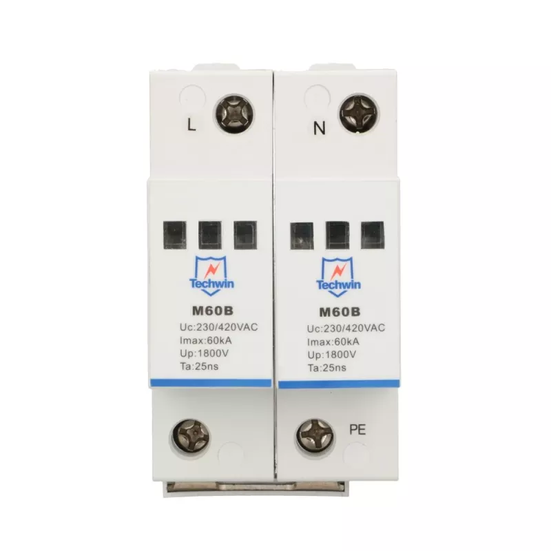 Overspanningsbeveiliging M60B2, 2P 1F 60kA max. stootstroom