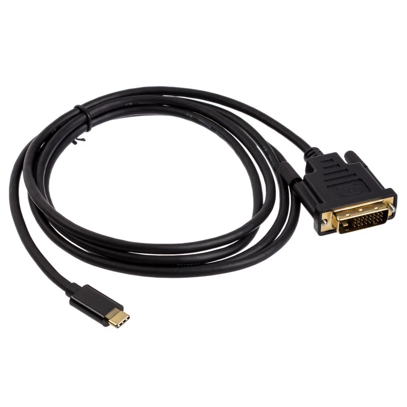 Akasa USB Type-C naar DVI-adapterkabel, zwart (AK-CBCA10-18BK)