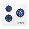 ISEASY MGBG-603 gaskookplaat, 3 branders (wit)