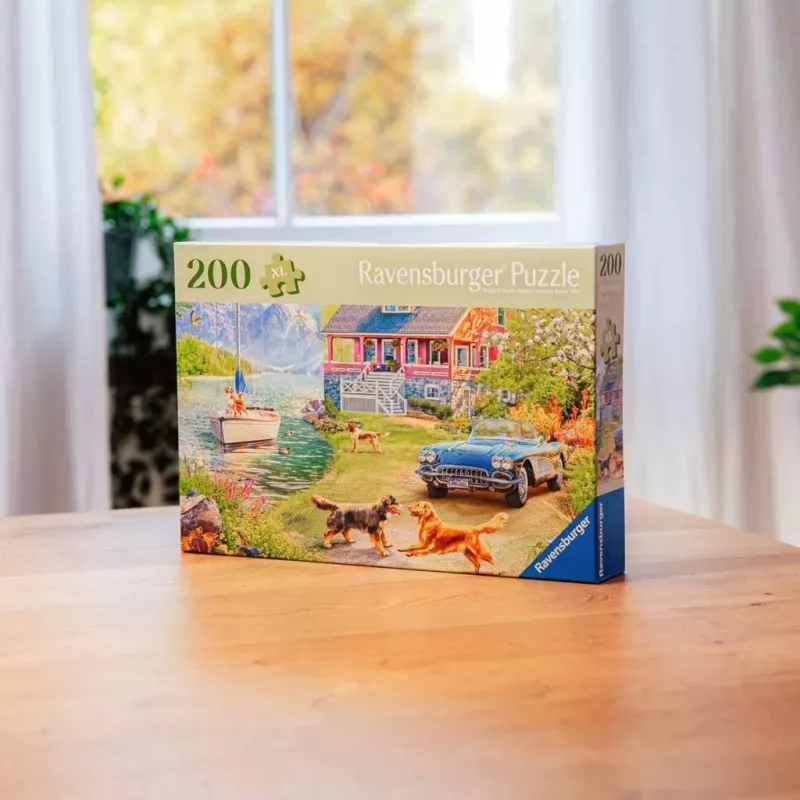 Puzzel Ravensburger Feel Well & Puzzle – Zomerhuis aan het meer, 200 stukjes