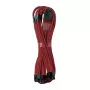 CableMod C-Series PRO ModMesh 12VHPWR naar 3x PCI-e kabel voor Corsair - 60 cm, donkerrood