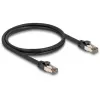 Netwerkkabel DELOCK 80240 Cat6a U/FTP (STP) RJ-45–RJ-45, 1 m, zwart