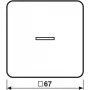 Jung HOME taster 1-voudig BTCD17101WW 1 (BTCD17101WW)