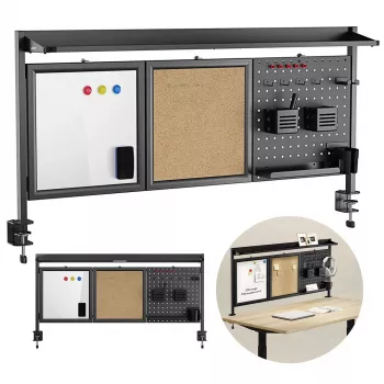 Bureaubladscheiding ergo office ER-300 B, breedte 1250 mm, max. belasting 10 kg