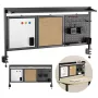 Bureaubladscheiding ergo office ER-300 B, breedte 1250 mm, max. belasting 10 kg