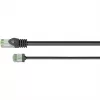Goobay ultra-flexibele CAT 8.1 patchkabel slank U/FTP zwart - extra korte stekker 99,9% (74354)