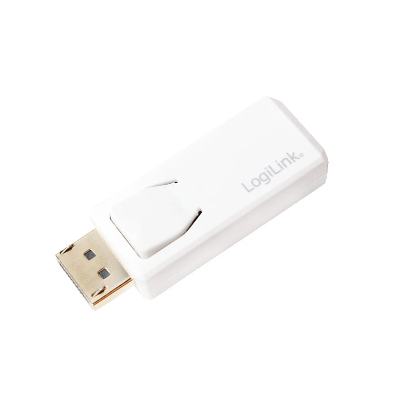 Kabel Gender Changer LogiLink CV0100 DisplayPort naar HDMI wit