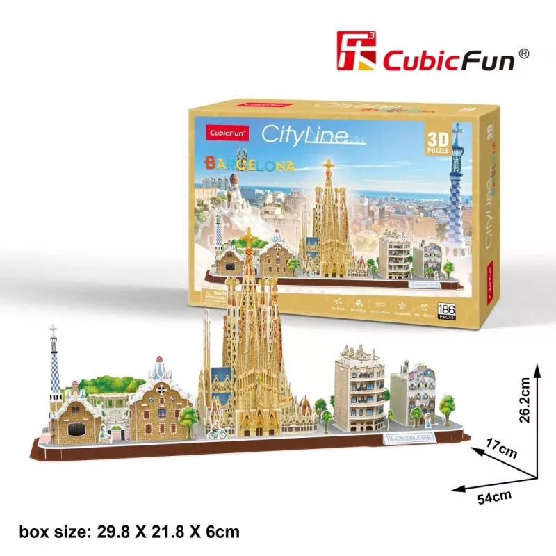 3D-puzzel - Barcelona - moeilijkheidsgraad: 4/8