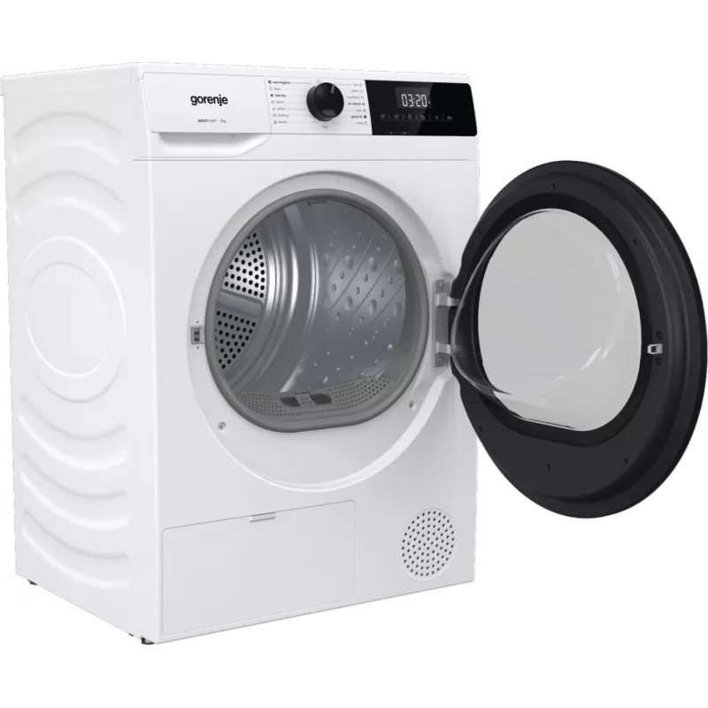 Gorenje wasdroger | D2HNE7E | energie-efficiëntieklasse E | frontlader | 7 kg | warmtepomp | LED | diepte 51 cm | wit