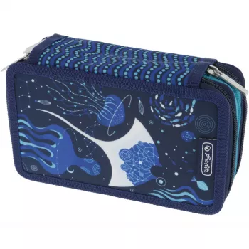 Herlitz TriCase Deep Ocean 31 stuks blauw polyester 190x70x115 mm