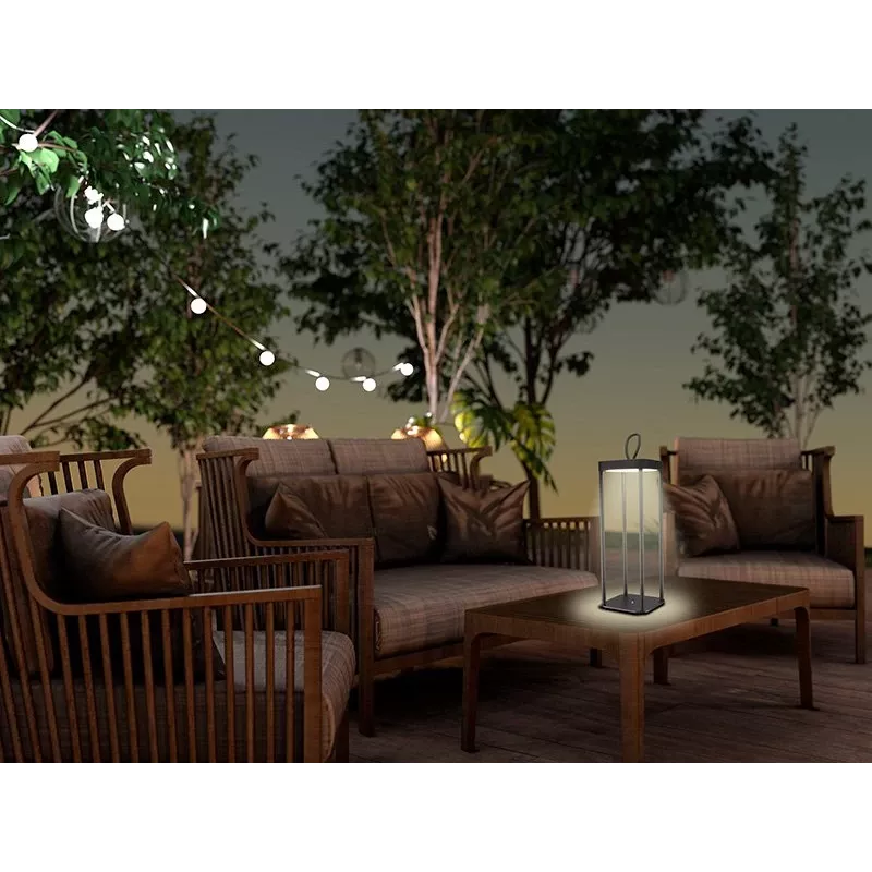 Oplaadbare lantaarn Beper P207ILI100 — zwart, draagbare LED-verlichting
