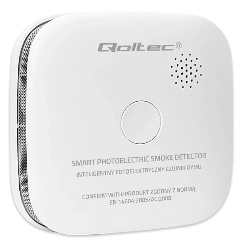 Draadloze rookmelder QOLTEC model 52653 met 85 dB batterijalarm