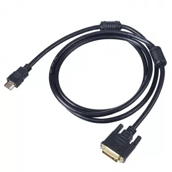 Akyga AK-AV-11 HDMI-naar-DVI-D-kabel (24+1), 1,8 m, zwart