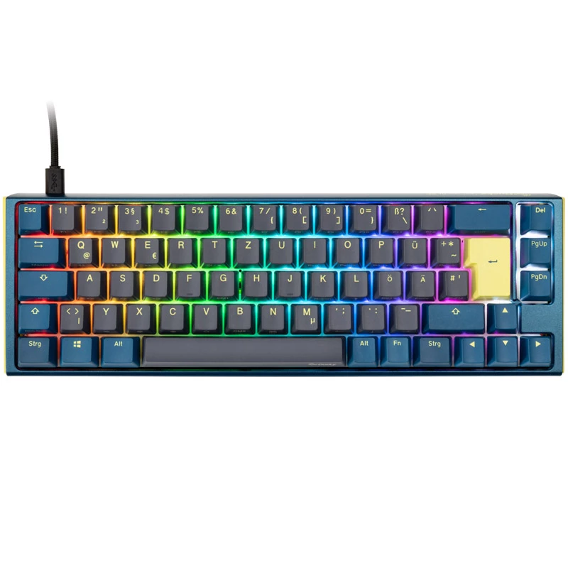 Ducky One 3 SF DayBreak toetsenbord gaming USB Duits zwart blauw