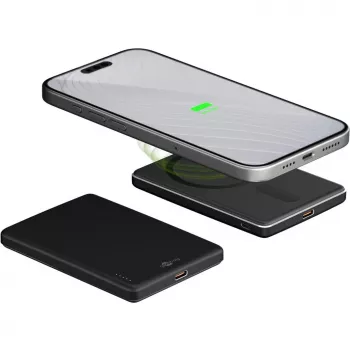 Goobay magnetische draadloze powerbank | 70182 | 5000 mAh | USB-C | zwart