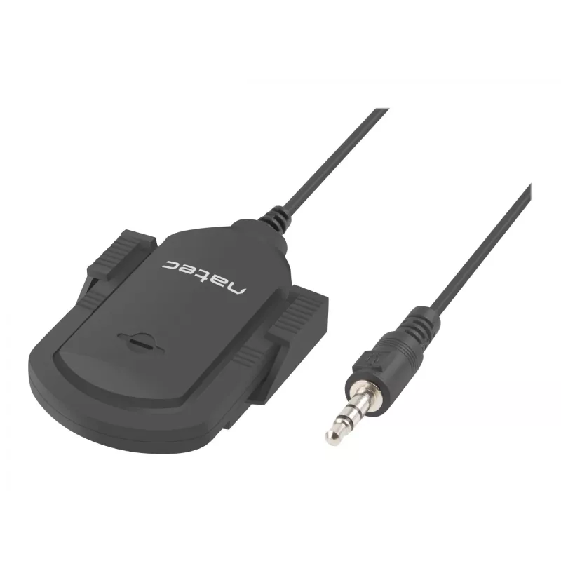 Kleefmicrofoon NATEC NMI-1352, bedraad 3,5 mm, gevoeligheid -58 dB, 50–16000 Hz, 1,8 m kabel, 20 g