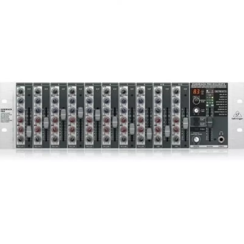 Behringer RX1202FX V2 audiomixer 12 kanalen grijs