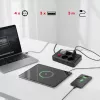 Stekkerdoos MACLEAN MCE393 B — 4 stopcontacten, 3×USB, 110–240 V, 2500 W, 3 m kabel, zwart