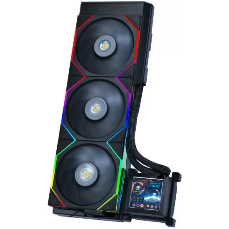 All-in-one-vloeistofkoeler Lian Li HydroShift LCD 360S 12 cm zwart