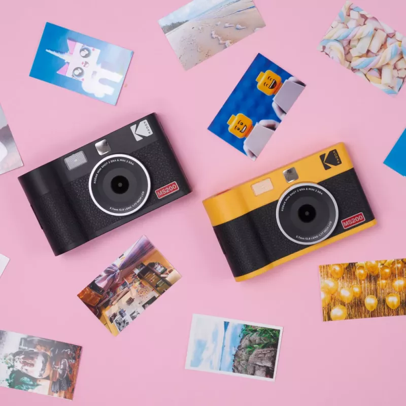 Instantcamera Kodak Mini Shot 2 Era — draagbare instantcamera met ingebouwde printer, zwart