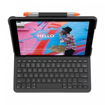 Toetsenbord Logitech slank folio voor iPad (7e, 8e & 9e generatie)