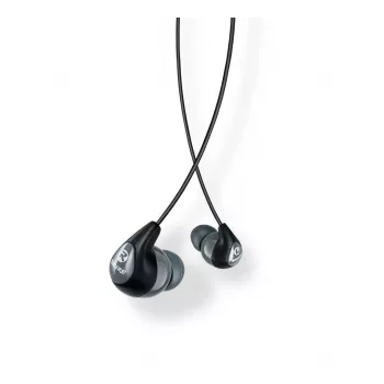 Shure SE112-GR bedrade in-ear hoofdtelefoon voor bellen/muziek, zwart, grijs