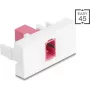 Patchpanel-module DELOCK 90895 — SC simplex fiber-adapter, violet/wit