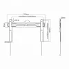 Sbox PLB-5746F vaste flatpanel-beugel voor LED-tv 37-70 35kg