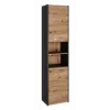 Badkamerhoogkast top e shop S40 ANTHRACIT/ARTISAN, vrijstaand, 400×300×1700 mm, 6 legplanken, 2 deuren