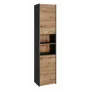 Badkamerhoogkast top e shop S40 ANTHRACIT/ARTISAN, vrijstaand, 400×300×1700 mm, 6 legplanken, 2 deuren