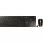 CHERRY DW 9100 slank toetsenbord muis inclusief universele RF Wireless + Bluetooth QWERTZ Duits zwart