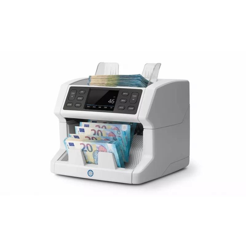 Safescan 2850 biljettenteller met valsgelddetectie (UV, magnetisch, formaat), 1500 biljetten/min, touchscreen, wit