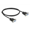 Seriële kabel DeLOCK 86608 zwart 1m RS-232 Sub-D9