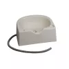 SUNDO 47080 draagbare harenwasbak met afvoer, wit