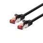 LOGON TCF66F150BL netwerkkabel Cat6a F/UTP (FTP), 15 m, zwart