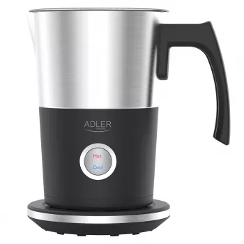 Automatische melkopschuimer Adler AD 4497 – RVS, 600W, 120 ml schuim / 300 ml verwarmen, warm & koud